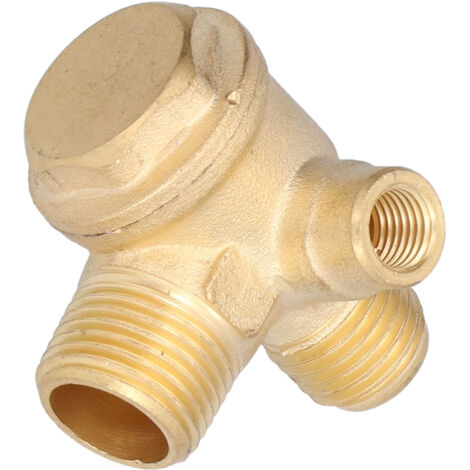 3-Wege-Rückschlagventil aus Messing mit Gewinde, Kompressorzubehör, 7 mm, 14 mm, 16 mm