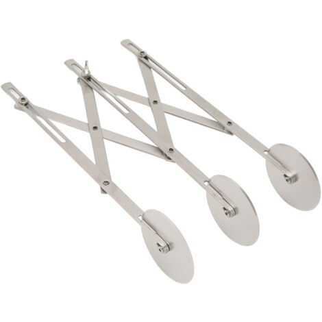 3 Wheel Pastry Cutter Roller Stainless Steel Uniform Slicing Multi Round Dough Cutter for Cutting Through Pastries Dough Pizzas