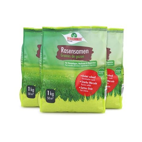 3 x 1 kg VERDURMAX® Rasensamen