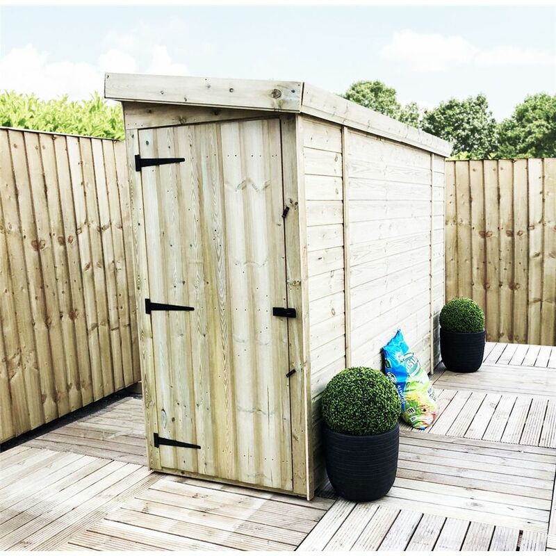 Marlborough Pent Sheds(bs) - 3 x 10 Windowless Pressure Treated Tongue And Groove Pent Shed With Single Door