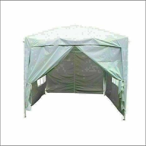 3 x 3m Garden Pop Up Gazebo Marquee Patio Canopy Wedding Party Tent - White