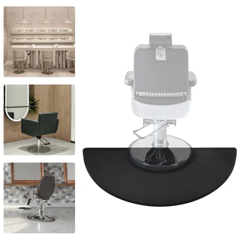 Senderpick - 3 x 5 pouces pu semi-circulaire salon de coiffure tapis de sol anti-fatigue antidérapant durable facile à ranger