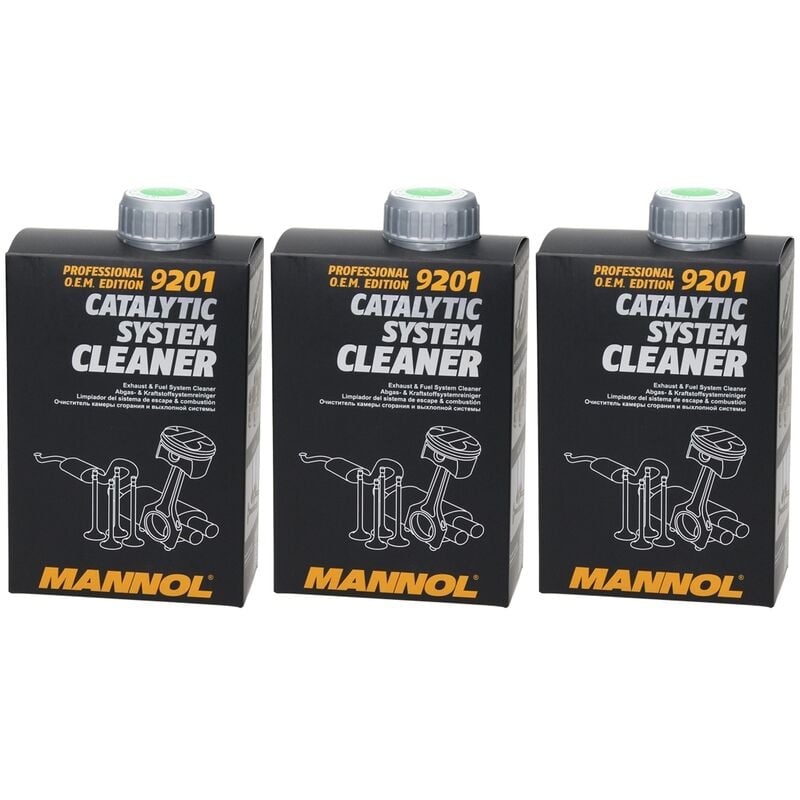 Image of Mannol 9201 Detergente per sistemi catalitici 3 x 500 ml, Detergente per sistemi di scarico e carburante, Detergente per sistemi catalitici,