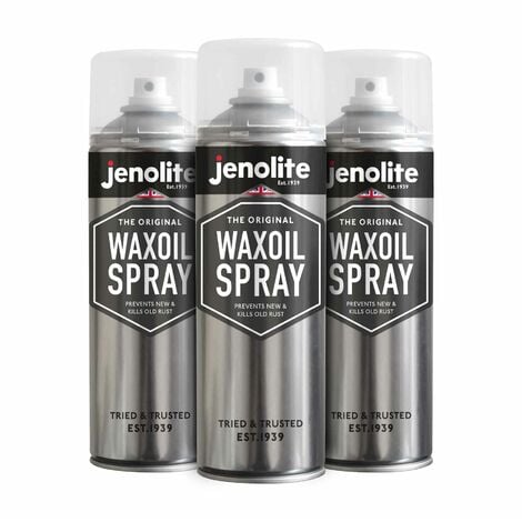 MM_UNVERIFIED_BRAND 3 x 500ml Aerosol - JENOLITE Waxoil - Rust Prevention and Protection Aerosol Spray - Car/Bike/Motorcycle Corrosion Protection Spray