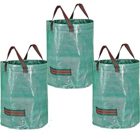 3 x 60 l reißfeste Gartensäcke