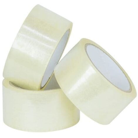 3 x Clear Packaging Tape 50mm x 66m