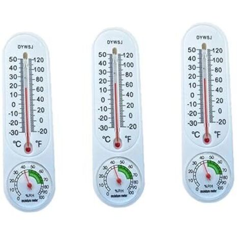 3 x Kühlschrankthermometer, Feuchtigkeitsmesser, Außenkühlerthermometer, Hygrometer, Kühlschrankthermometer, Temperatur und Hygrometer