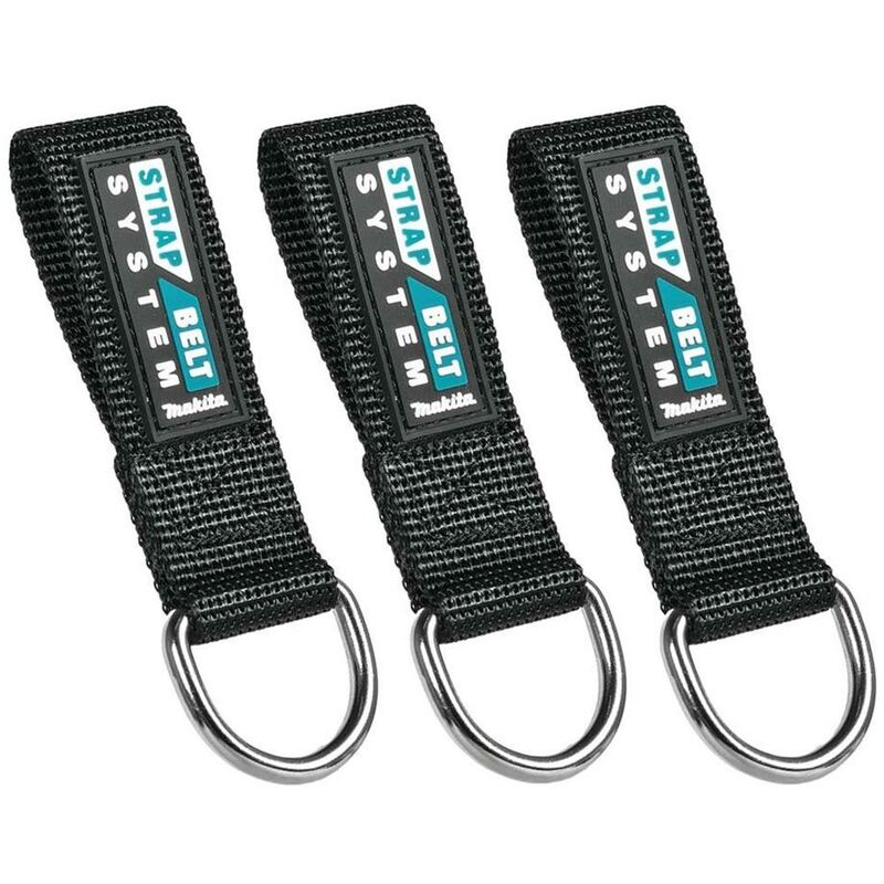 3 x Makita E-05309 Tool Belt Loops Clip d Ring Strap Belt System For Tool Belts