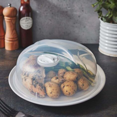 3 x Microwave Plate Cover (25cm) Dishwasher Safe & BPA Free