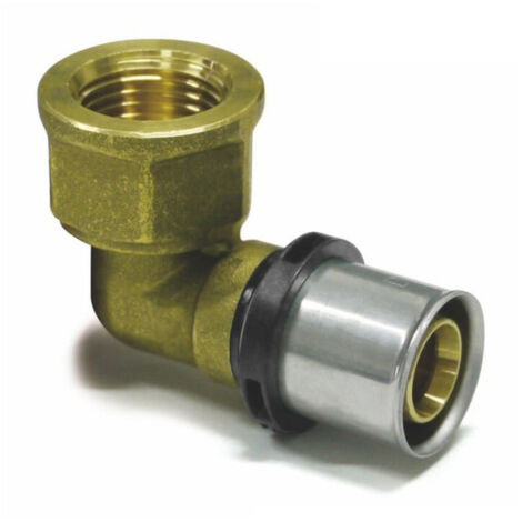 3 x Pressfitting 90° Winkel - Bogen Innengewinde