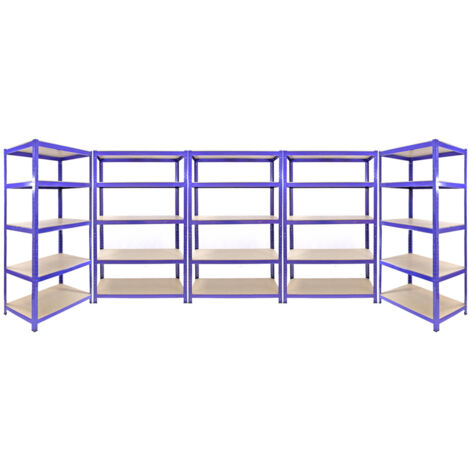 3 x Q-Rax Blue 120 x 50 x 180cm & 2 x Racking Blue 90 x 50 x