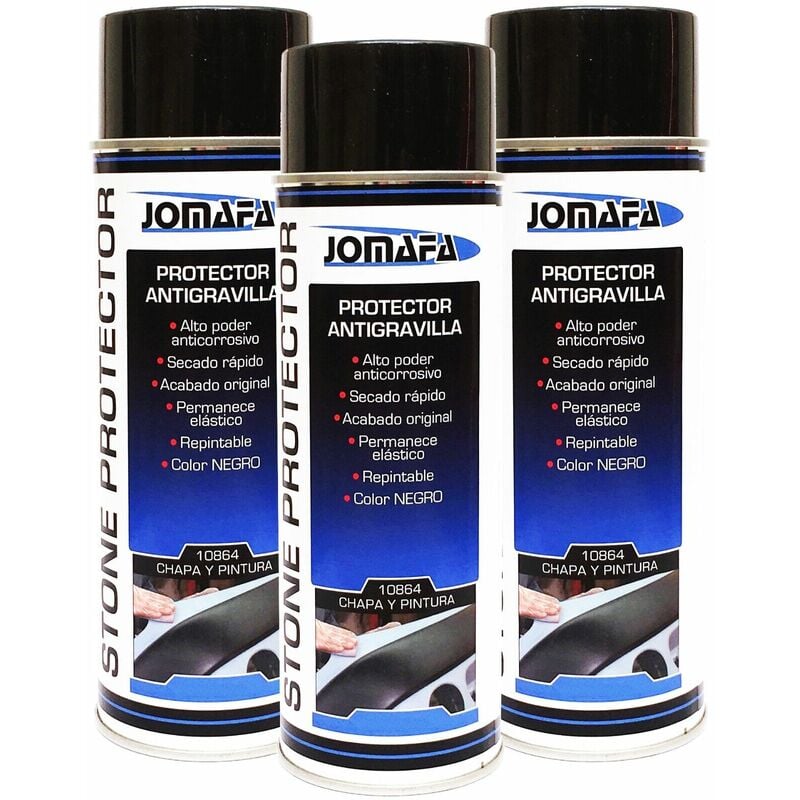 

3 X Spray Antigravilla Color Negro 700Ml Protector Bajos De Coches - Pasos Rueda