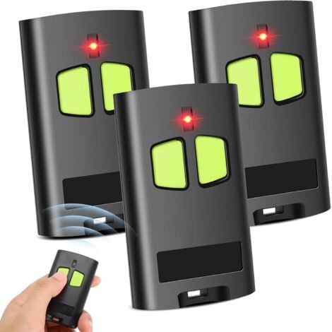ENOWELIR 3 x Télécommande Portail Compatible avec Benincà TO.GO 2VA, Télécommande Garage 433,92 MHz 2 Canaux, Télécommande avec Double Codage Advanced Rolling Code et Rolling Code