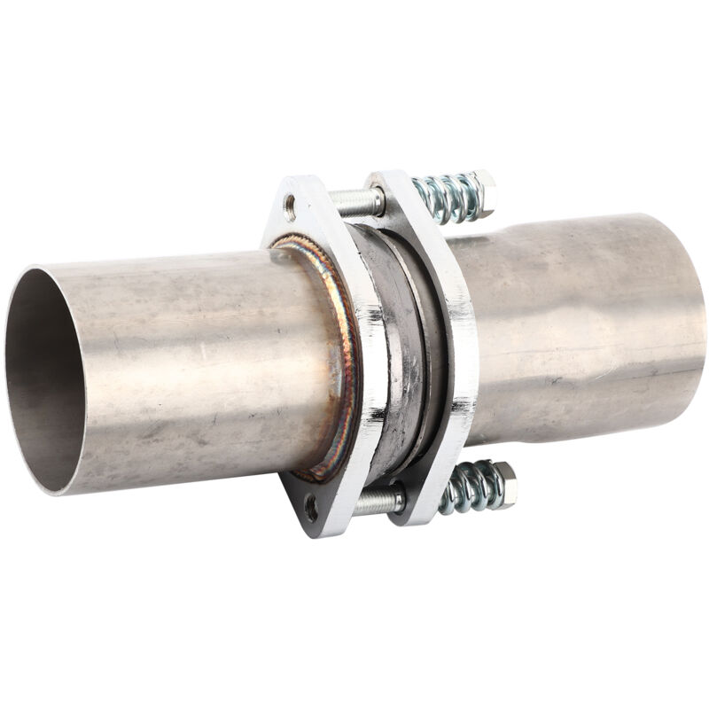 Image of 3-Zoll-Universal-Schnellverschluss-Auspuffrohrflansch aus Edelstahl zur Reparatur.