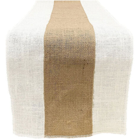 30 180cm chemin de table rustique tissu de jute décor de table de ferme vintage