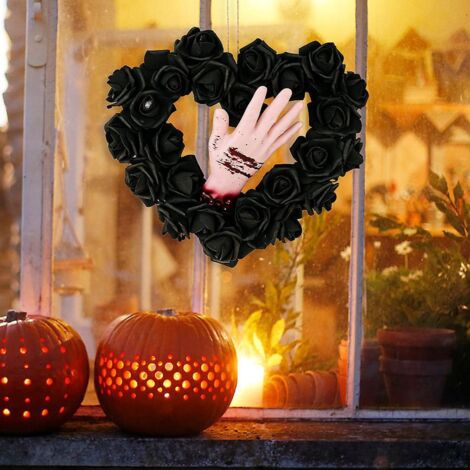 30  34  7 Cm Halloween Main Sanglante Guirlande En Rotin Horreur Dcoration De Fte Porte Et Fentre Suspendue Atmosphre Festive Pendentif