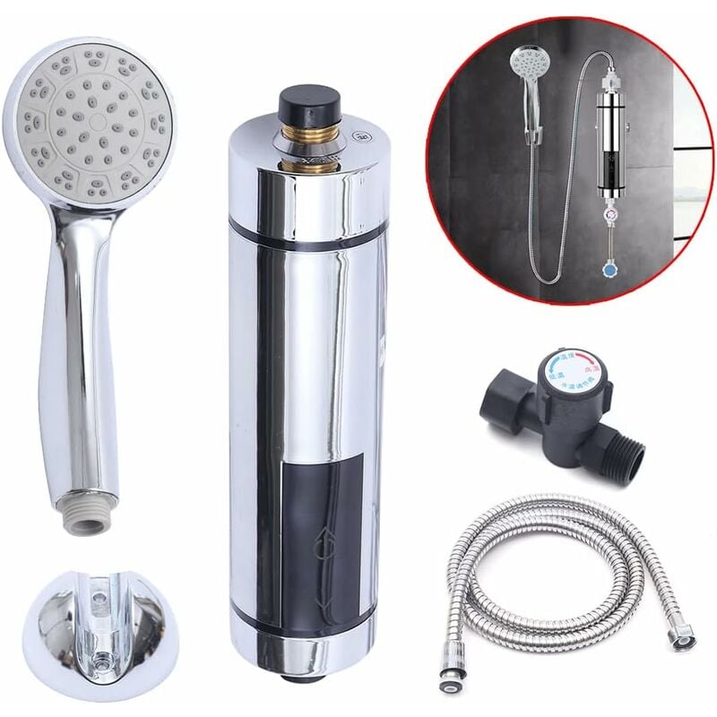 Senderpick - 30-52 °c Chauffe-eau électrique instantané 5500 w avec kit bain-douche 220 v Chauffe-eau électrique instantané sans réservoir pour la