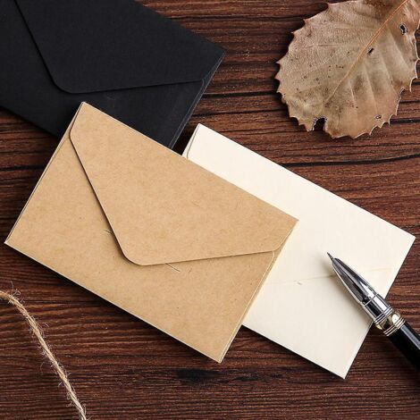 30 (7 10,5 Cm) Mini Enveloppes De Style Occidental Rtro Petit Papier Kraft Pais Frais Ins Confession Couple (hors Papeterie Et Autres Produits)