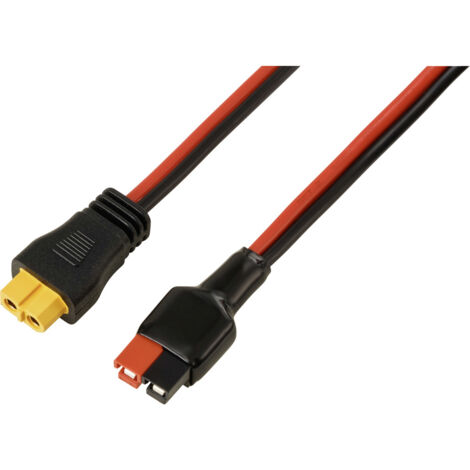 30 A Akkuanschluss an XT60-Kabel 0,5 m TC-13619312  Schwarz, Rot TRU COMPONENTS Inhalt: 1 St.