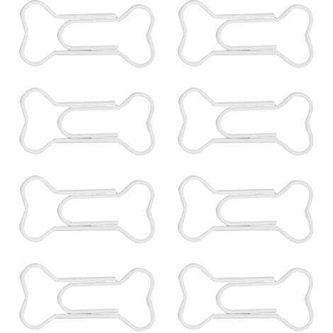 30 attaches colorées en forme d'os pour scrapbooking, carnet de notes et album photo - Lot de 30 pièces