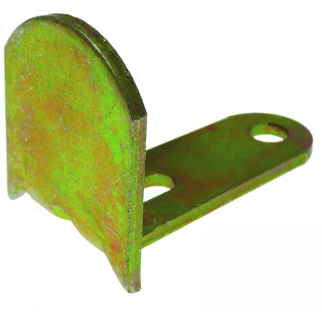 30 Battements longs coudés réglables pour espagnolette de volet - H. 35 mm - Zingué jaune