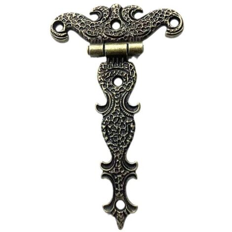 30 bisagras retro decorativas de bronce con tornillos de montaje, ideales para reparar y decorar armarios, muebles y cajas de herramientas.