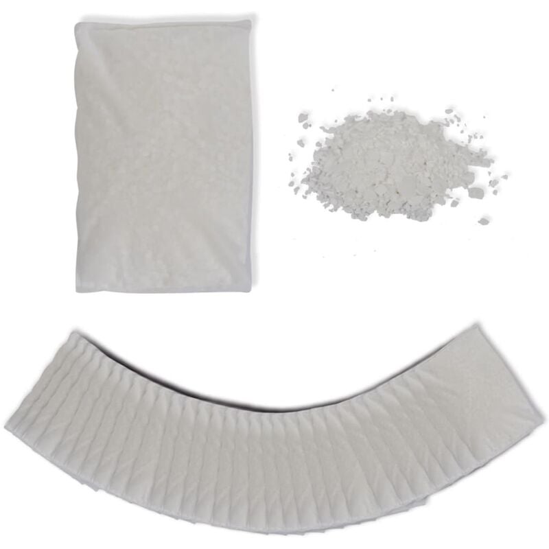 

vidaXL Recambio de cloruro de calcio desecante 30 piezas 30 kg - Blanco