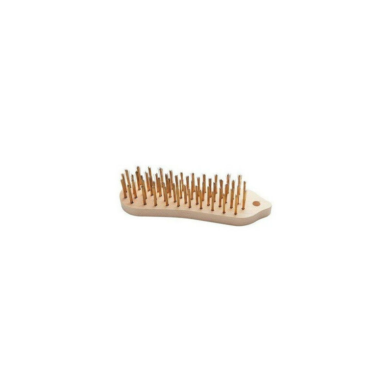 Sidamo - Lot de 30 brosses métalliques laitonnés à main 210x60mm sans manche 5 rangs