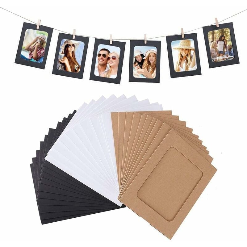 30 cadres photo en papier bricolage suspendus Fei Yu