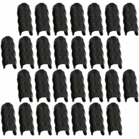 30 clip per tubi da serra da 32 mm, per fissare teli, pellicole e piante nelle serre da giardino.