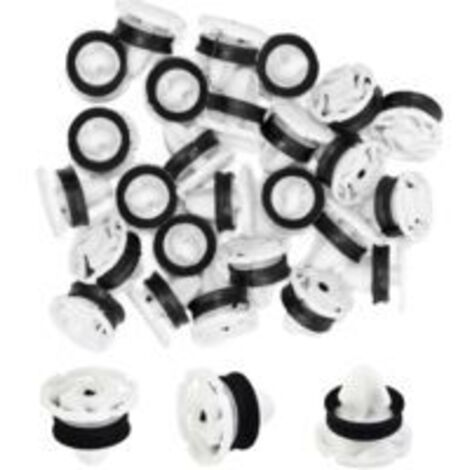 30 clips de fijación para automóviles Peugeot 207, remaches de plástico de 22 mm de diámetro para molduras de puertas de automóviles.