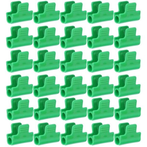 30 clips pour film plastique, colliers de serrage pour serre, accessoires de jardinage