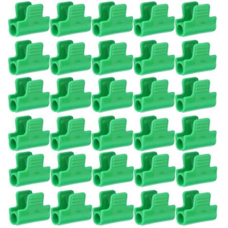 30 clips pour film plastique, colliers de serrage pour serre, accessoires de jardinage