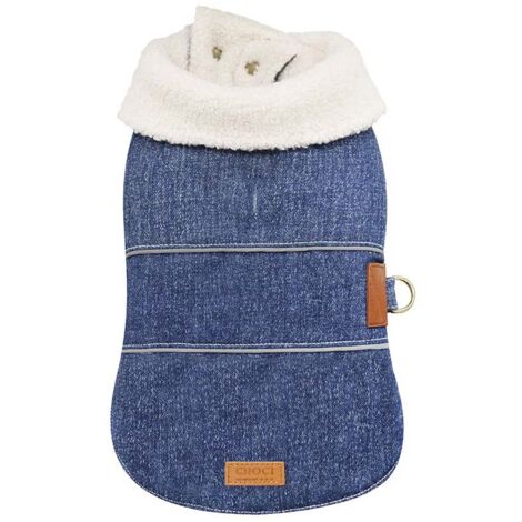 30 cm: Cappottino in jeans modello Boho Guy per cani