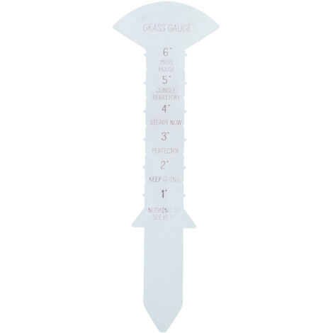 30 cm hoher Rasenhöhenmesser aus massivem Eisen mit humorvollem Aufdruck zur Messung der Rasenhöhe – Garten und Hof
