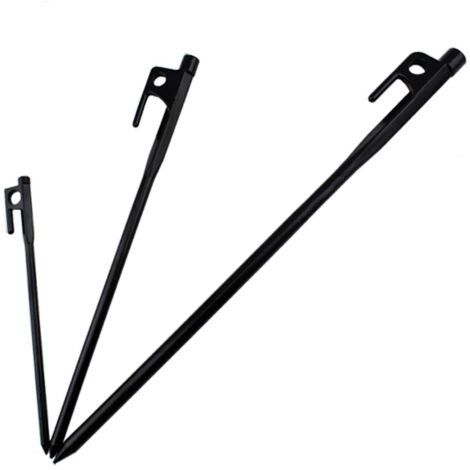 30 cm lange Zeltnägel mit Haken, Campingheringe, leichte Befestigungsnägel fürs Campen