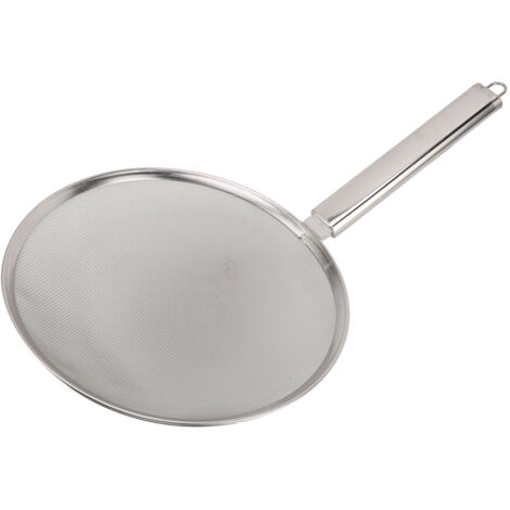 30 cm Schaumkelle aus Edelstahl, rutschfest, feinmaschig, hitzebeständig zum Braten und Kochen