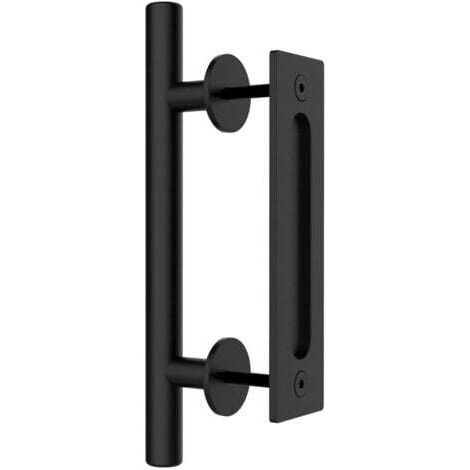 30 cm Schiebe-Scheunentorgriff-Hardware, mit bündigem Fingergriff, bündigem Scheunentorgriff und Griffsatz für Garagentorschrank