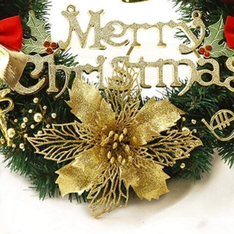 30 cm Weihnachtskranz, Weihnachtsdekoration, künstlicher Kranz, Fenster- und Türdekoration, Zubehör für die Weihnachtsdekoration in Einkaufszentren