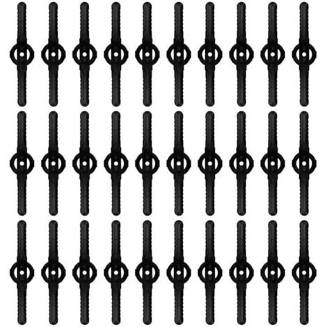 30 cuchillas de repuesto de plástico, accesorios para cortadora de pelo, cuchillas de repuesto para cortadora de pelo inalámbrica (negro)