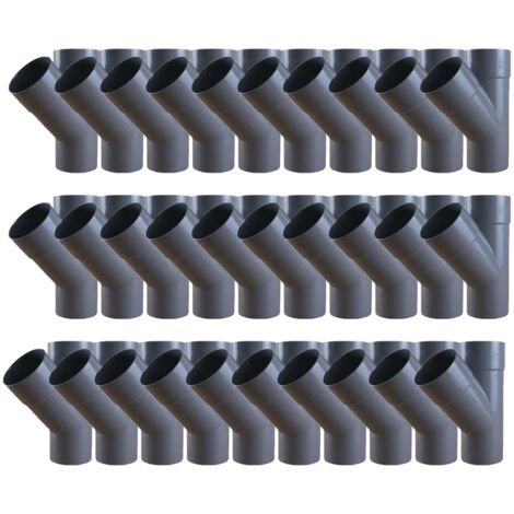 30 culottes PVC 45° Mâle Femelle Ø100 - First Plast