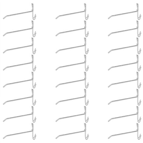 30 Eisenhaken für Drahtregale, 3,5 mm dick, 15 cm lang, für Schmuck oder Supermarkt