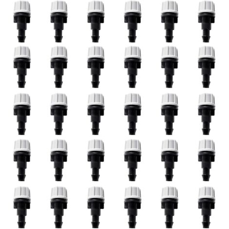 30 Émetteur, Buse de brumisation réglable, Plastique, Tube 4/7 mm, Jardin
