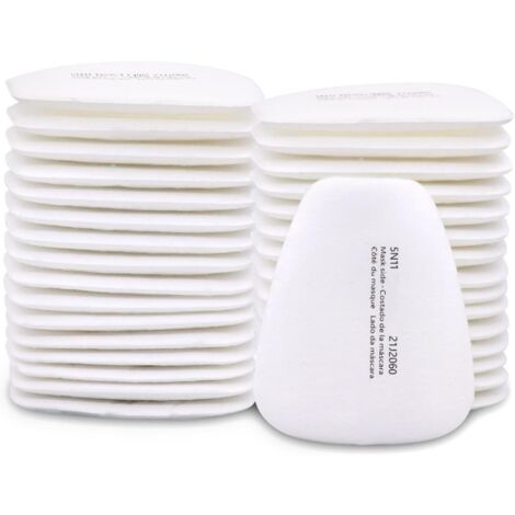 30 filtres 5N11 ANUNU 6001 pour masques 3M 6200, 6800, 6000, 7501, 7502 - Protection respiratoire contre poussières, peinture et particules