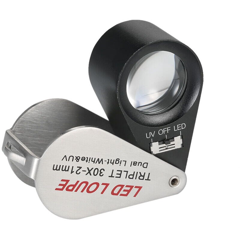 Forehill - 30 fois la calligraphie antique haute définition et la peinture des pièces de monnaie identification des bijoux avec lumière led