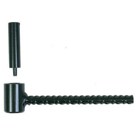 30 Gonds de volet Robuste D. 12 x 130 mm - Clav. D. 16 mm - Noir