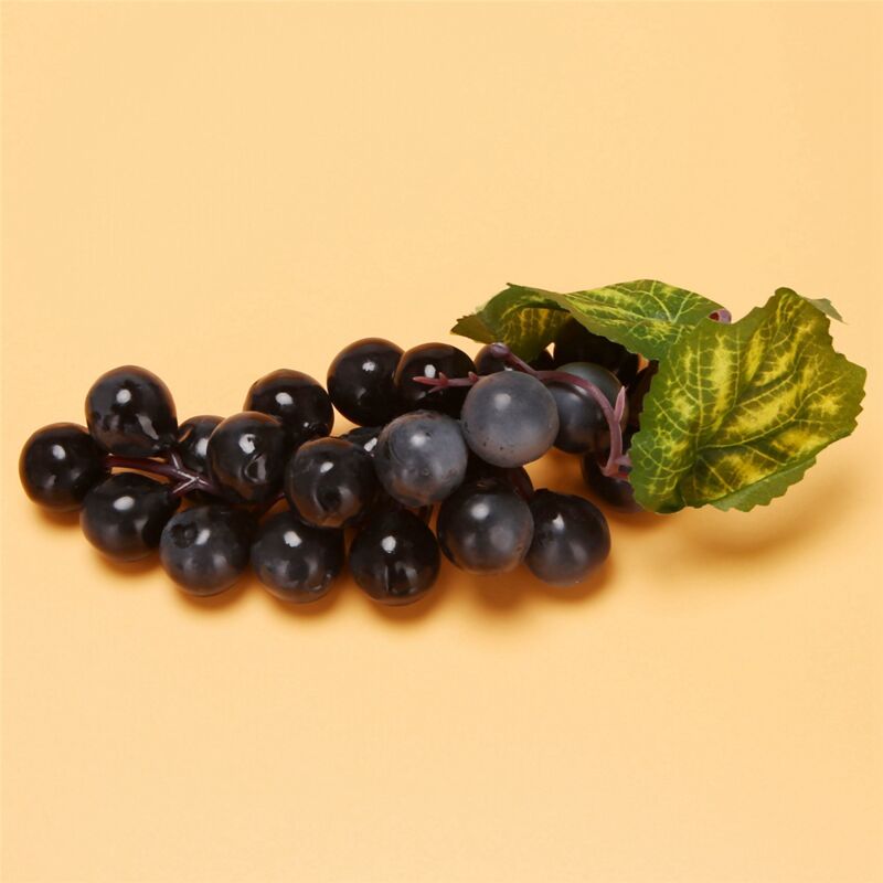 30 Grappes de Raisins Noirs Artificiels Faux Fruits Maison Maison Cuisine Fête Mariage Décoration Photographie