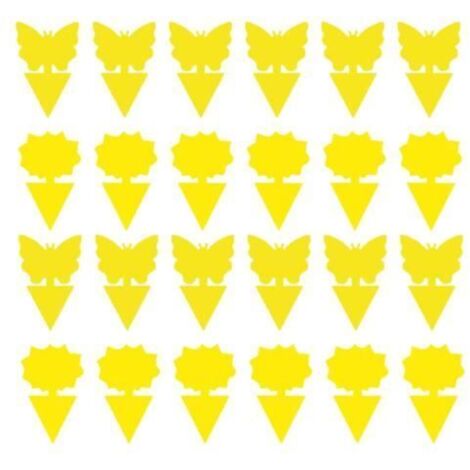 30 inserts de sol - Ultra adhésifs - Blanc - Résistants aux UV et imperméables