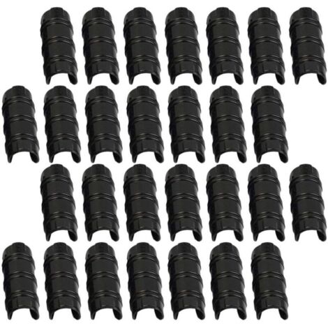 30 Kunststoffclips, geeignet für 20-mm-Rohre, ideal zum Befestigen von Planen