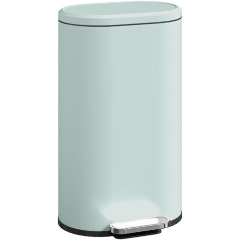 30 L Modern Curved Kitchen Bin - Green